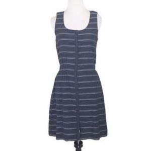 Theory striped button down dress